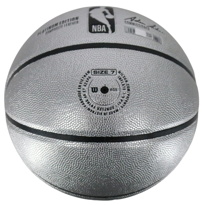 Patrick Ewing New York Knicks Autographed Inscribed HOF 08 Platinum NBA Basketball CX Auth