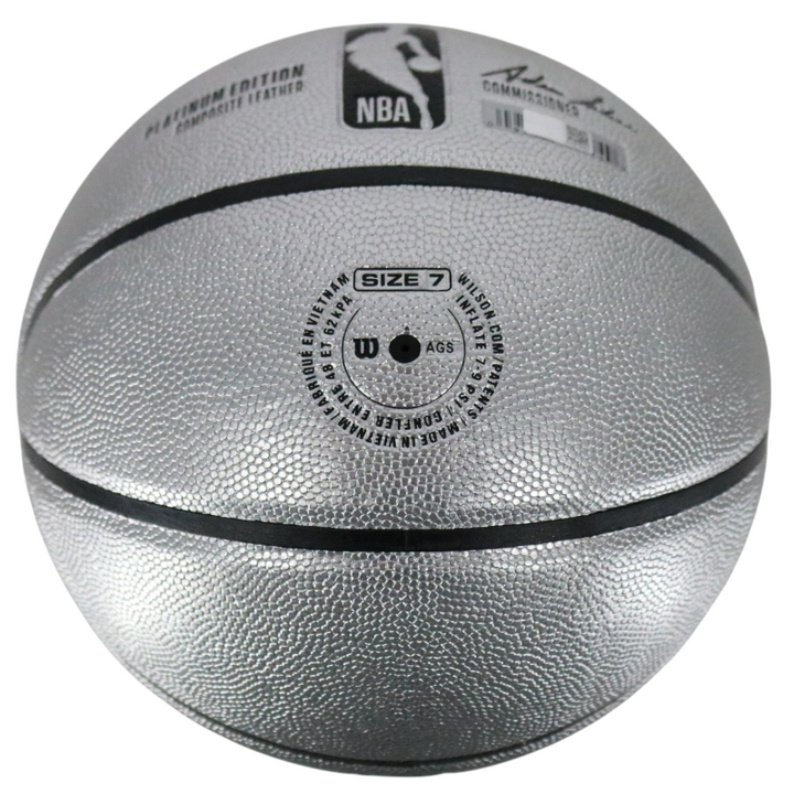 Patrick Ewing New York Knicks Autographed Inscribed HOF 08 Platinum NBA Basketball CX Auth
