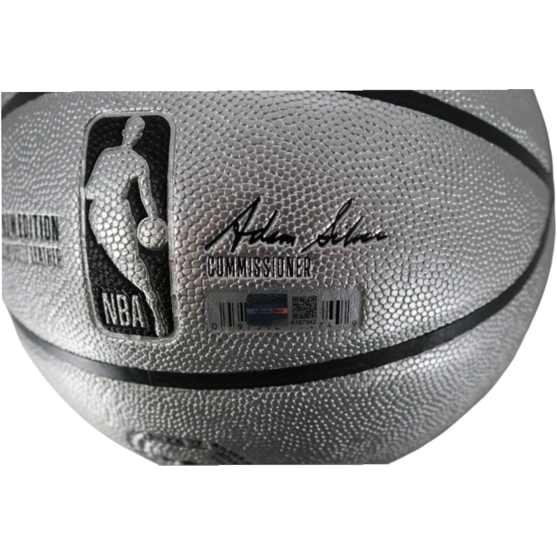 Patrick Ewing New York Knicks Autographed Inscribed HOF 08 Platinum NBA Basketball CX Auth