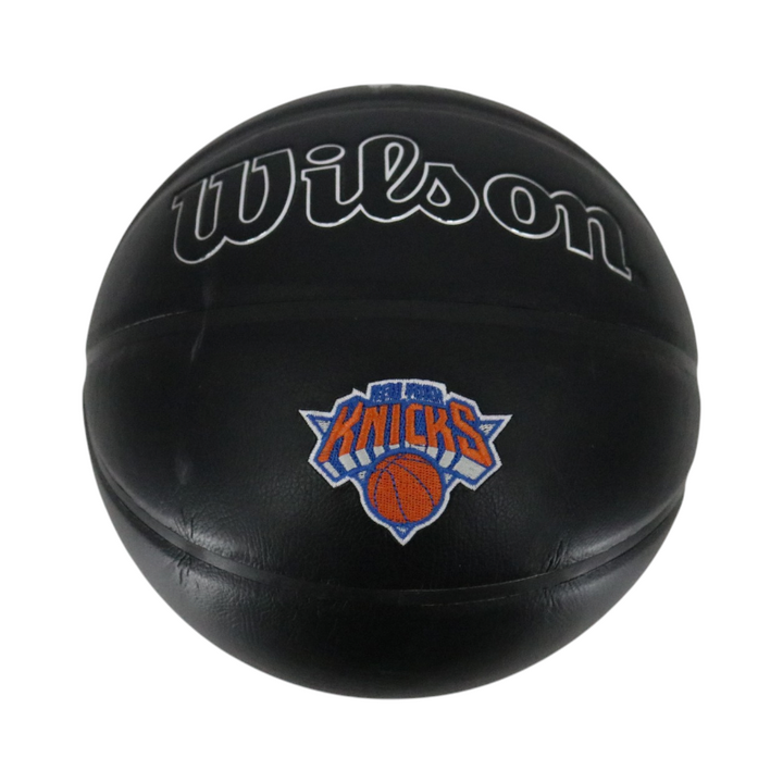 Patrick Ewing New York Knicks Autographed Inscribed HOF 08 Black Knicks Logo NBA Basketball CX Auth