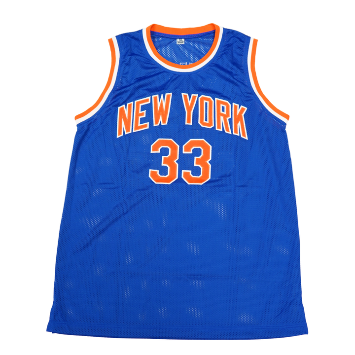 Patrick Ewing New York Knicks Autographed Signed Pro-Style Blue Jersey (CX Auth)