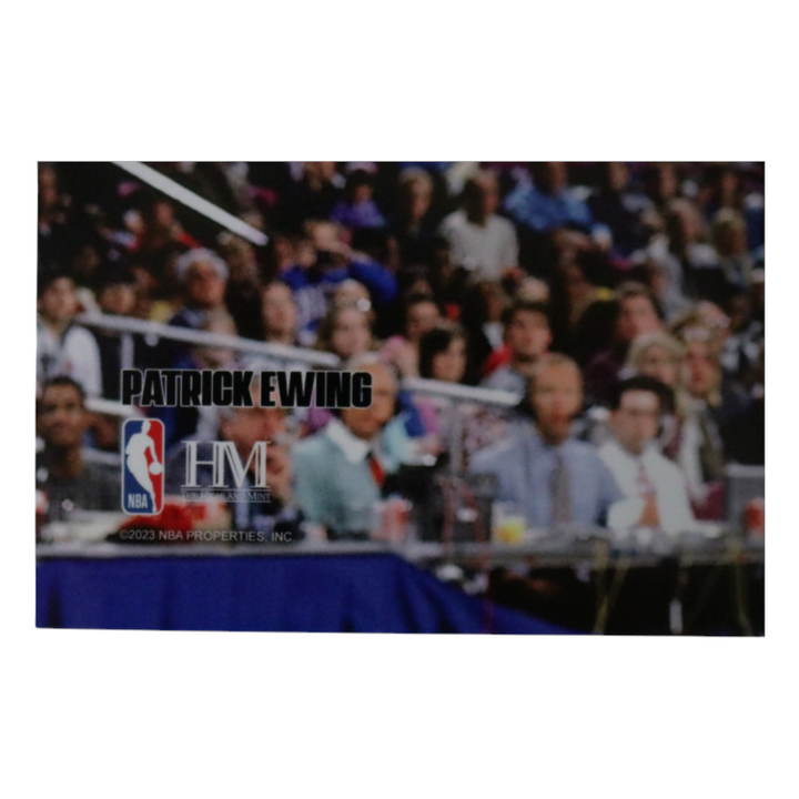 Patrick Ewing New York Knicks Autographed White Jersey Dunk 11x14 Photograph CX Auth