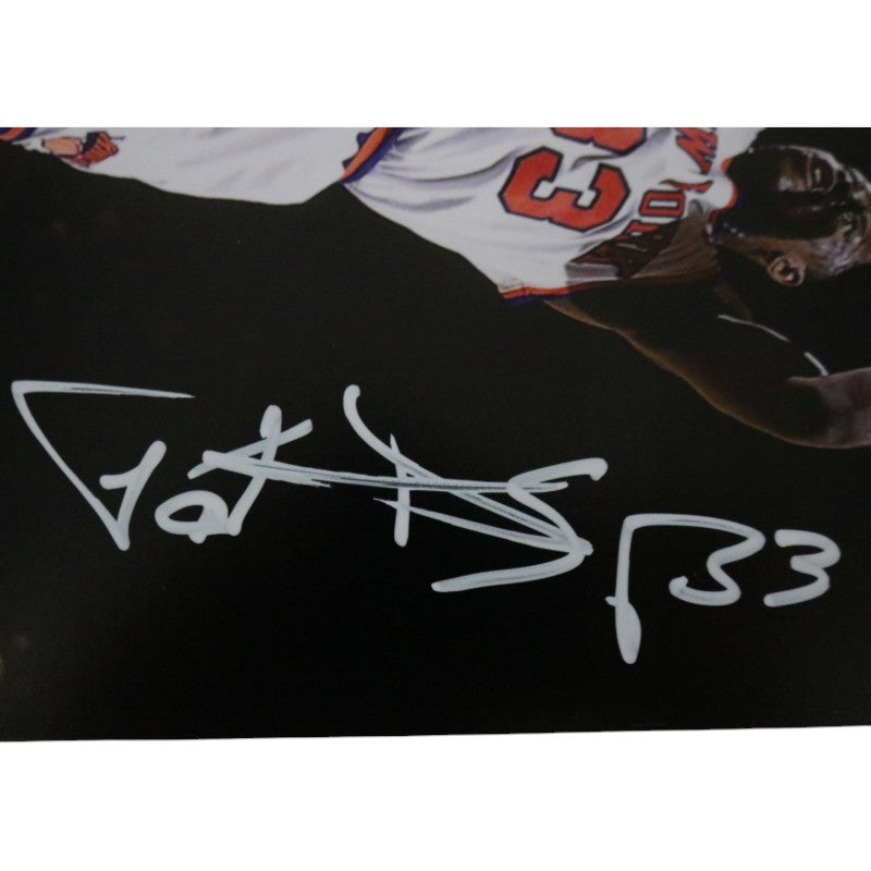 Patrick Ewing New York Knicks Autographed 11x14 Photograph with Olajuwon CX Auth