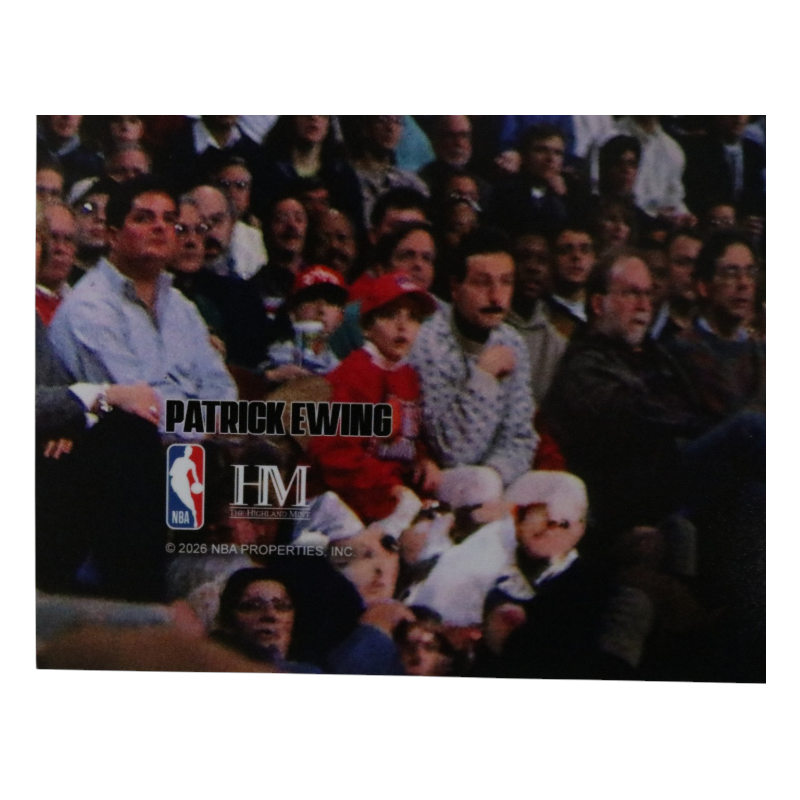 Patrick Ewing New York Knicks Autographed Blue Jersey Dunk 16x20 Photograph CX Auth