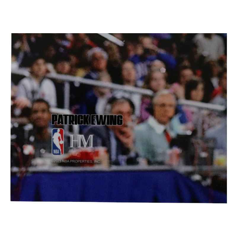 Patrick Ewing New York Knicks Autographed White Jersey Dunk 16x20 Photograph CX Auth