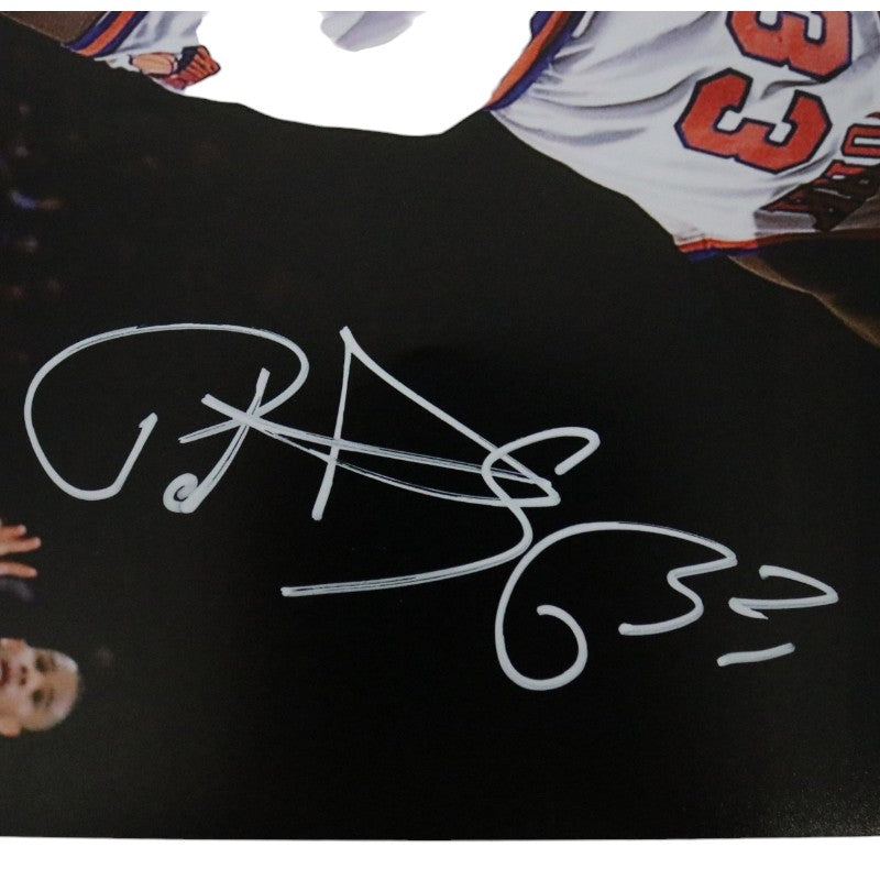 Patrick Ewing New York Knicks Autographed 16x20 Photograph with Olajuwon CX Auth