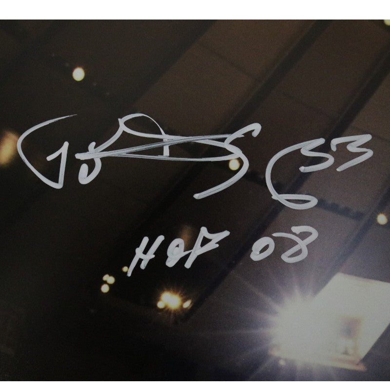 Patrick Ewing New York Knicks Autographed Inscribed HOF 08 Arms Out 16x20 Photograph CX Auth