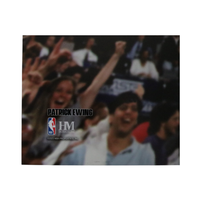 Patrick Ewing New York Knicks Autographed Inscribed HOF 08 Arms Out 16x20 Photograph CX Auth