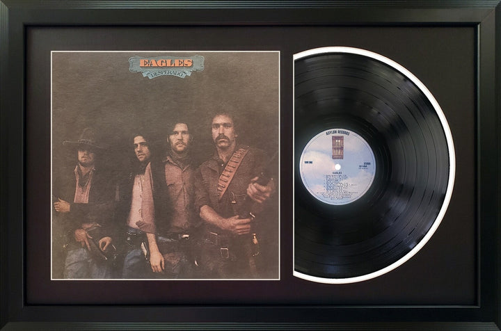 Eagles Desperado Genuine Vinyl Record & Cover Professionally Framed 17.5 x 26.5 Display with a Black Mat