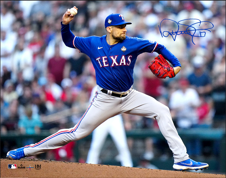 Nathan Eovaldi Texas Rangers Autographed Signed 2023 WS Game 5 11x14 Photo (CX Auth)