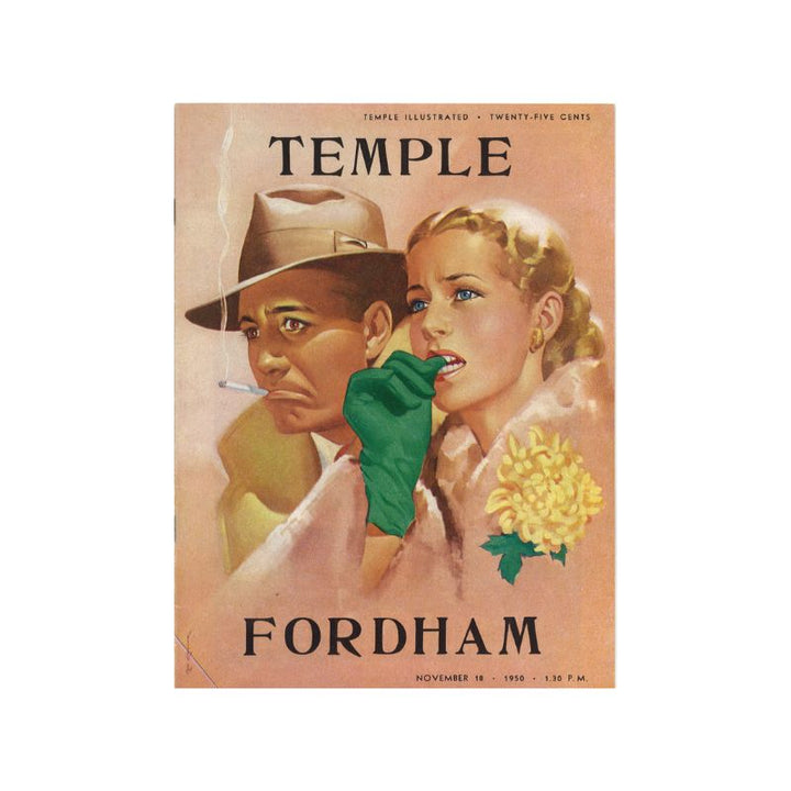 1950 Fordham University Rams vs Temple Owls Football Program