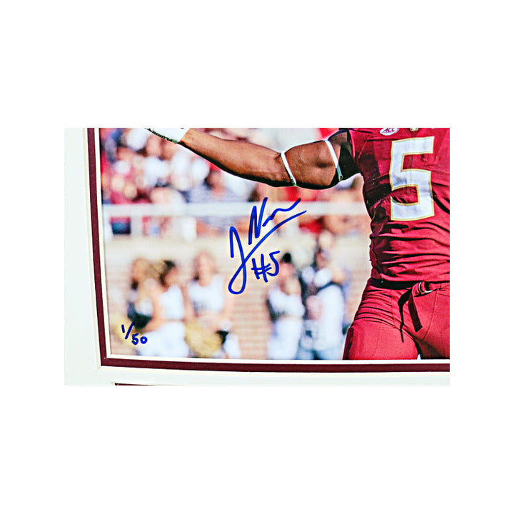 Jared Verse Florida State University Autographed 11"x14" Framed Collage with an Authentic Piece of Brick from Doak Campbell Stadium (CX Auth & Battle's End LOA)