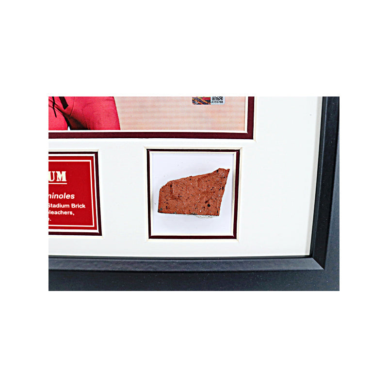 Jared Verse Florida State University Autographed 11"x14" Framed Collage with an Authentic Piece of Brick from Doak Campbell Stadium (CX Auth & Battle's End LOA)