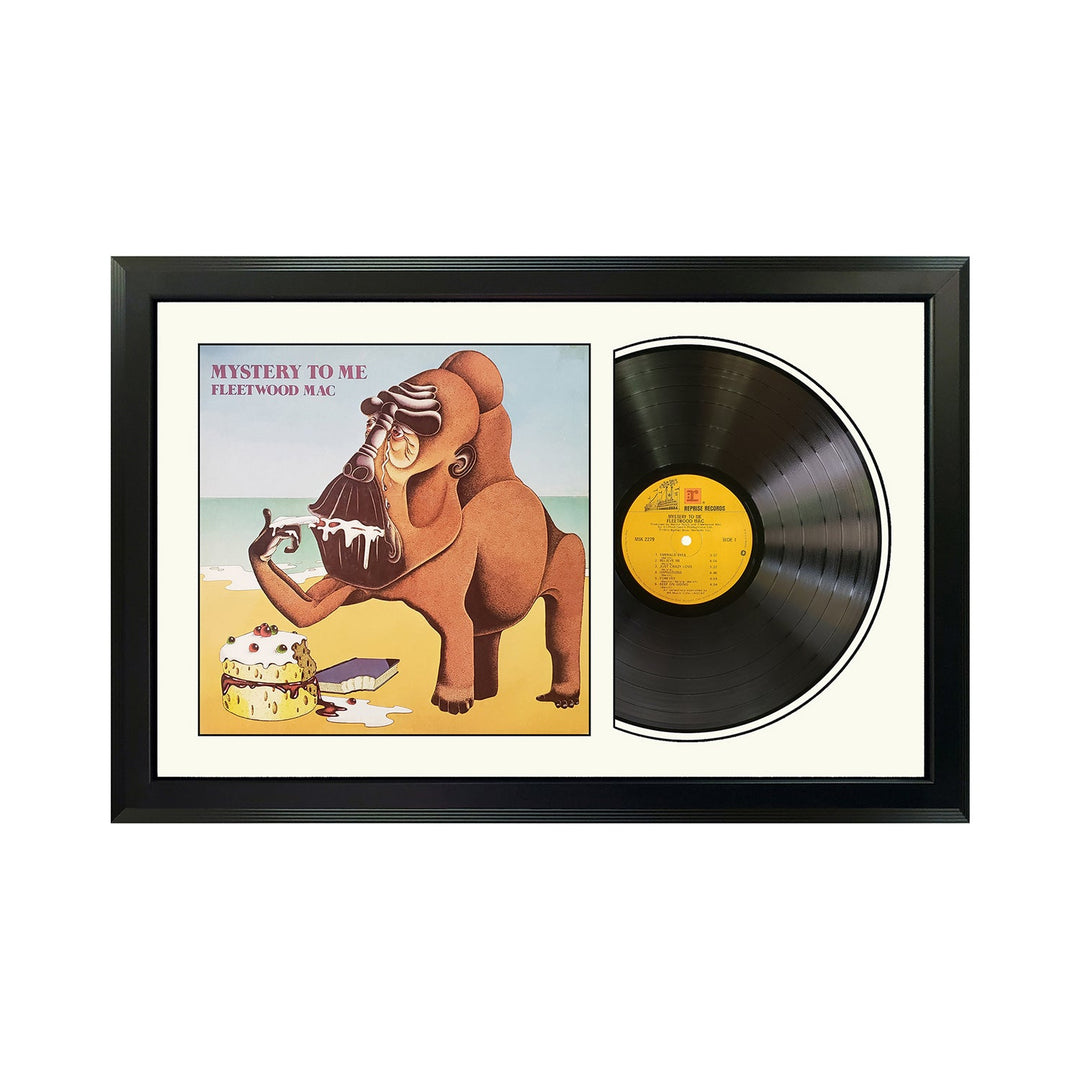 Fleetwood Mac Mystery to Me Genuine Vinyl Record & Cover Professionally Framed Wall Display with a White Mat
