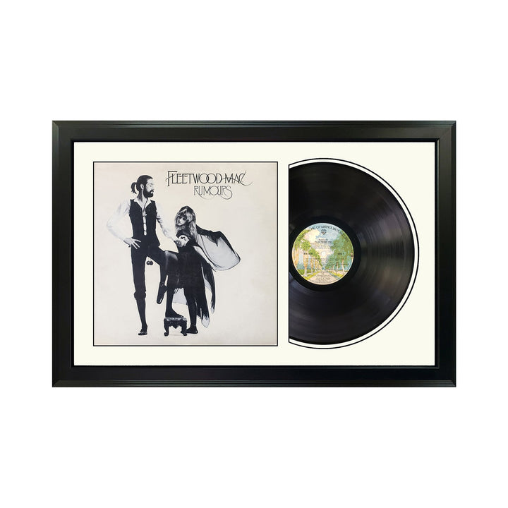 Fleetwood Mac Rumours Genuine Vinyl Record & Cover Professionally Framed Display with a White Mat