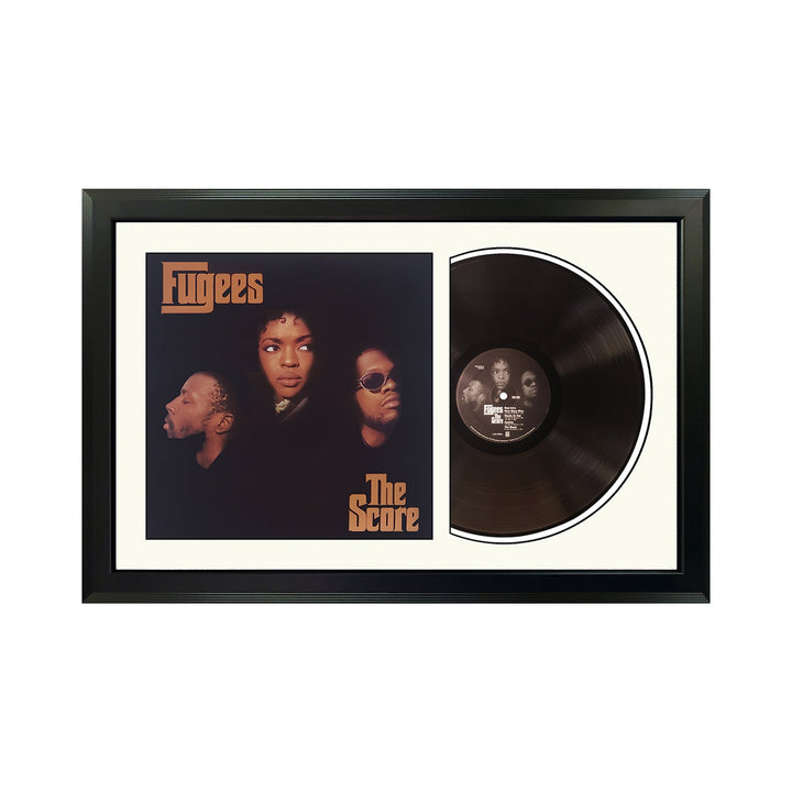 Fugees The Score Genuine Vinyl Record & Cover Professionally Framed 17.5  x 26.5  Wall Display with a White Mat