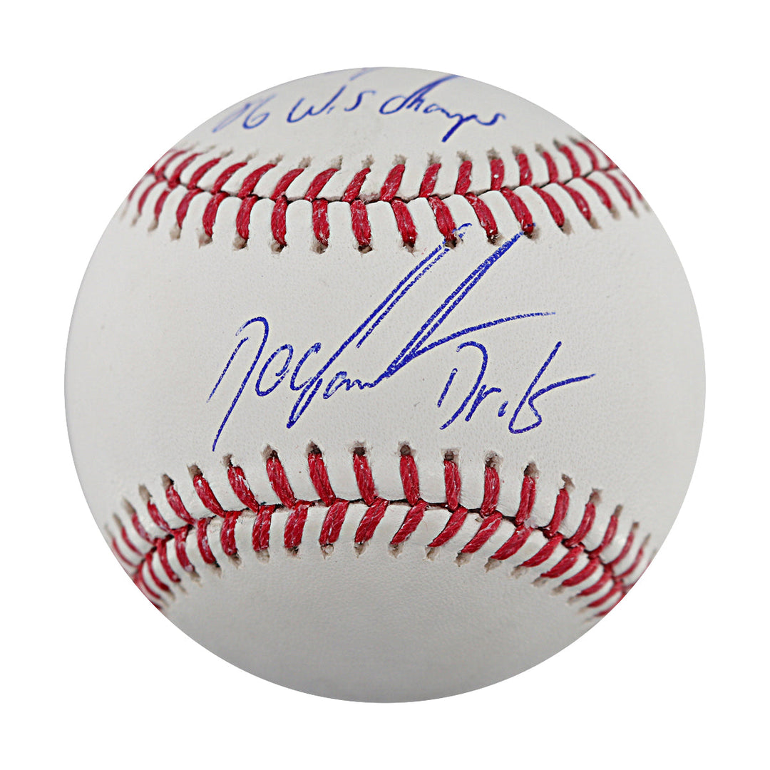 Dwight Doc Gooden New York Mets Autographed Multi Inscribed OMLB Baseball CX Auth
