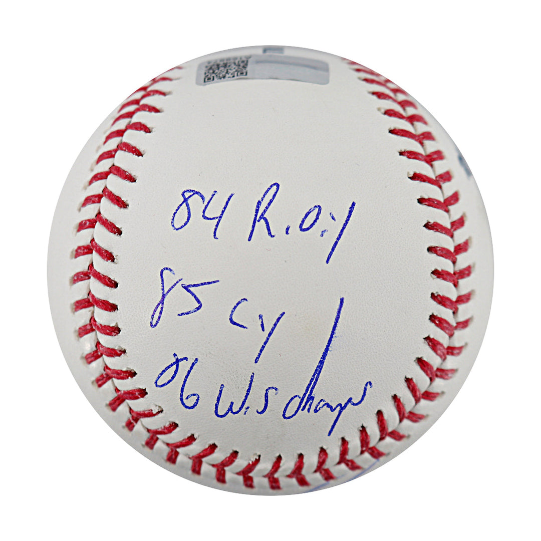 Dwight Doc Gooden New York Mets Autographed Multi Inscribed OMLB Baseball CX Auth