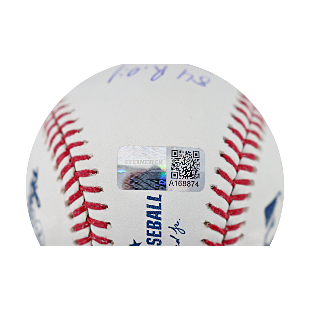 Dwight Doc Gooden New York Mets Autographed Multi Inscribed OMLB Baseball CX Auth