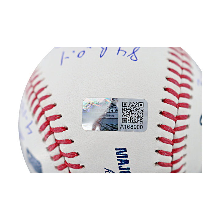 Dwight Doc Gooden New York Mets Autographed OMLB Baseball CX Auth
