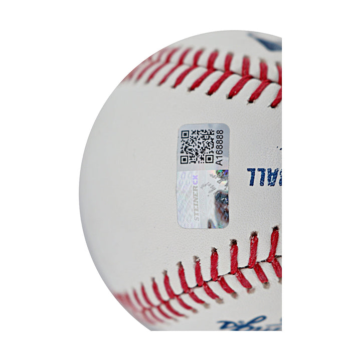 Dwight Doc Gooden New York Mets Autographed Stat 12 Inscription OMLB Baseball CX Auth