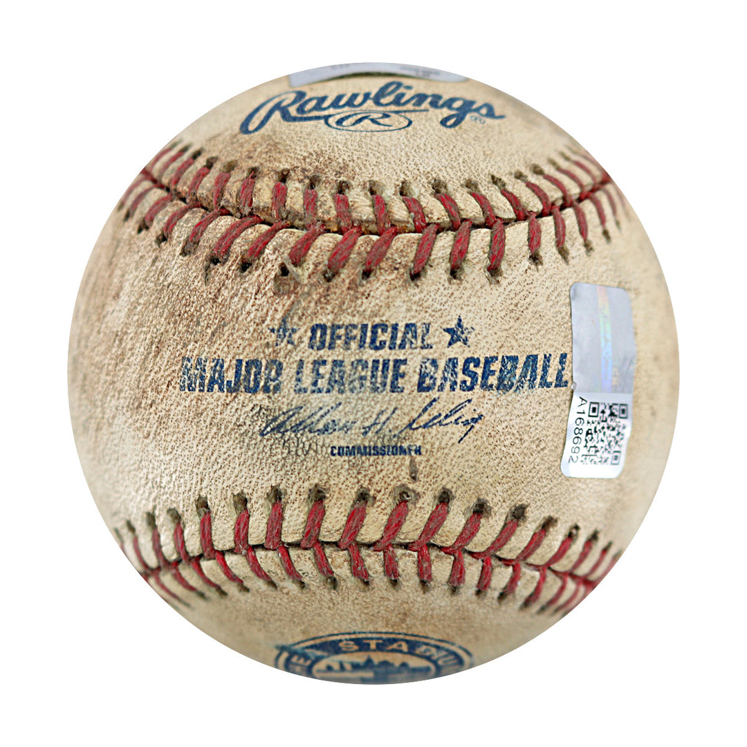 Dwight Doc Gooden New York Mets Autographed Multi Inscribed Shea Stadium Final Season Game Used Baseball CX Auth & MLB Holo