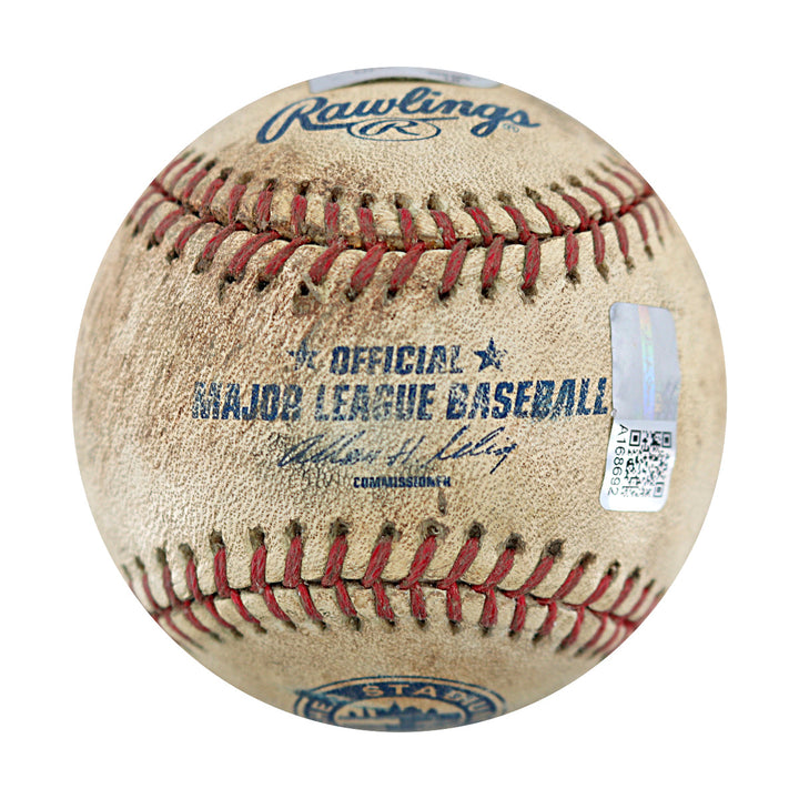 Dwight Doc Gooden New York Mets Autographed Multi Inscribed Shea Stadium Final Season Game Used Baseball CX Auth & MLB Holo