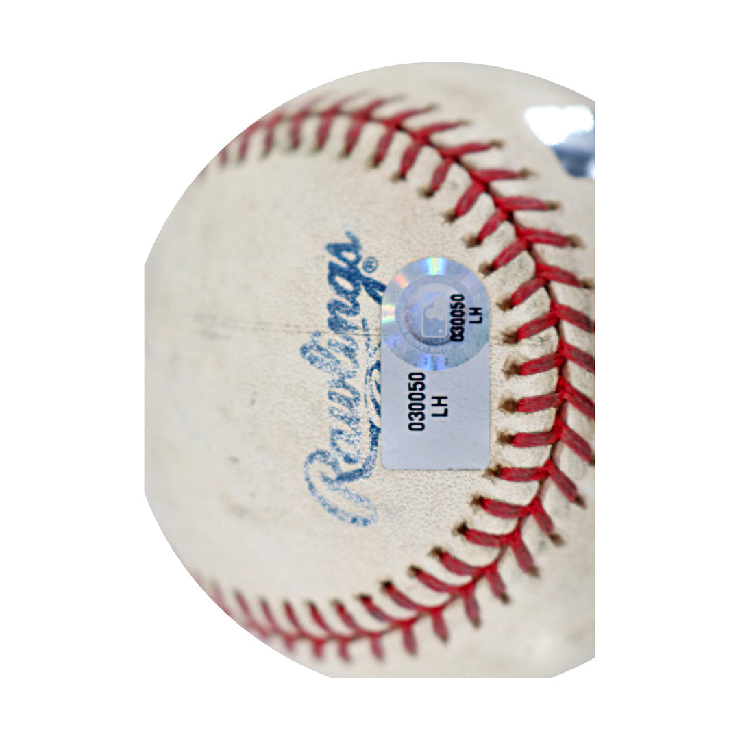 Dwight Doc Gooden New York Mets Autographed Inscribed Shea Stadium Final Season Game Used Baseball CX Auth & MLB Holo