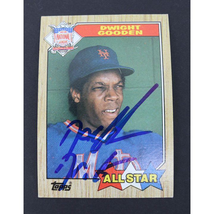 Dwight Doc Gooden New York Mets Autographed Inscribed 1987 Topps All Star #603 CX Auth