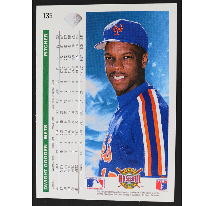 Dwight Doc Gooden New York Mets Autographed Inscribed 1987 Topps #480 CX Auth