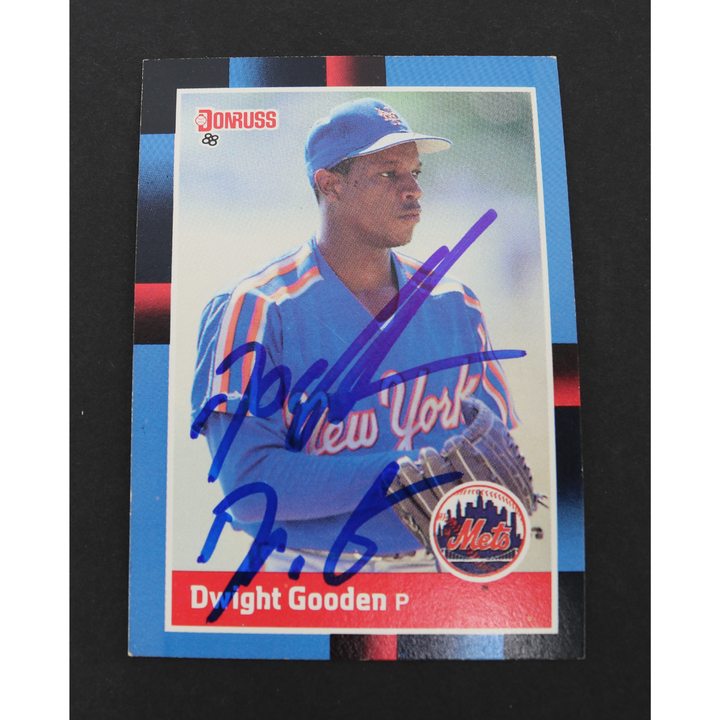 Dwight Doc Gooden New York Mets Autographed Inscribed 1988 Donruss #69 CX Auth