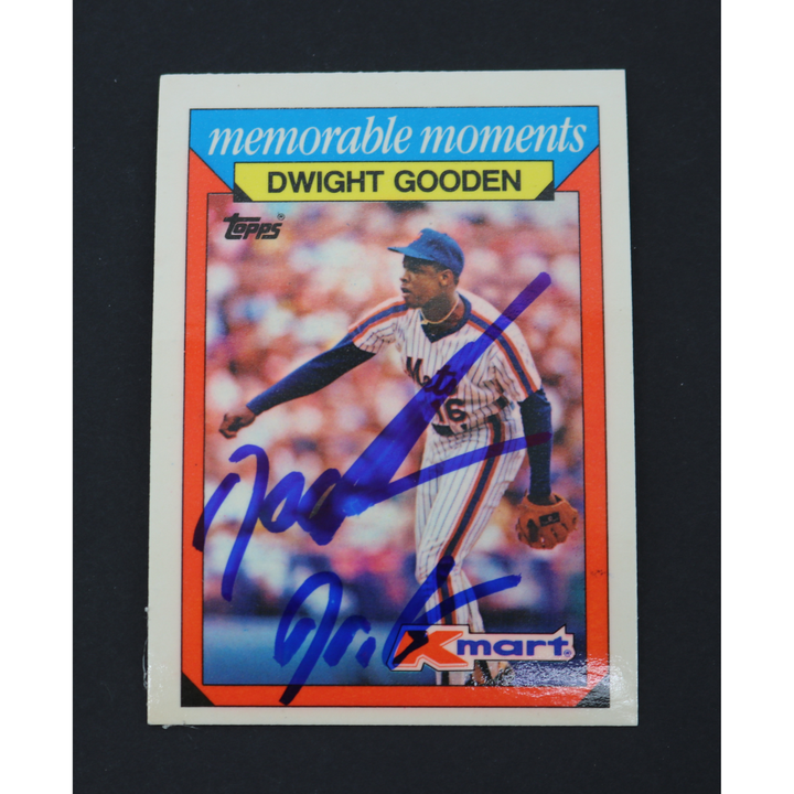 Dwight Doc Gooden New York Mets Autographed Inscribed 1988 Topps Kmart Memorable Moments #10 CX Auth