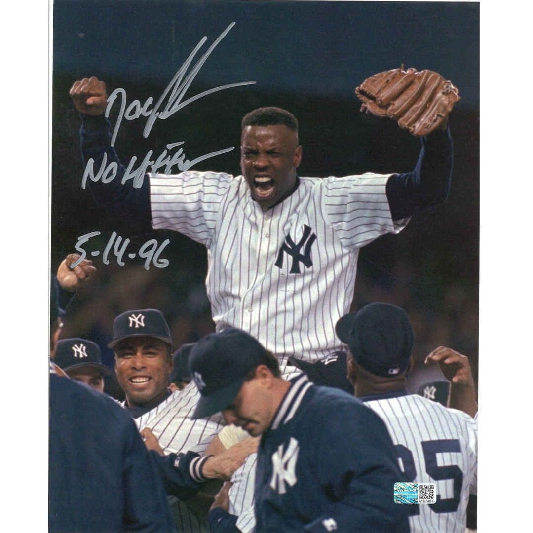 Dwight Doc Gooden New York Yankees Autographed Inscribed Vertical No Hitter 8x10 Photo CX Auth