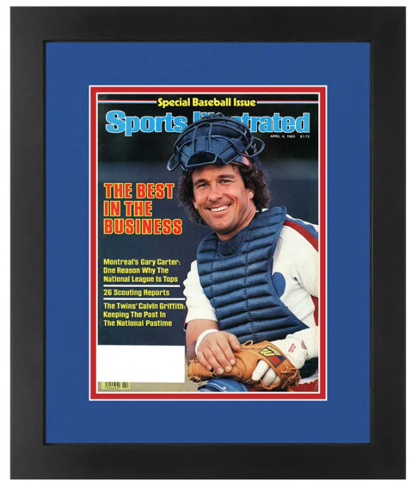 Gary Carter Montreal Expos Sports Illustrated Magazine April 4, 1983 Original Issue Professionally Framed 14.25 x 17 and Matted in Team Colors