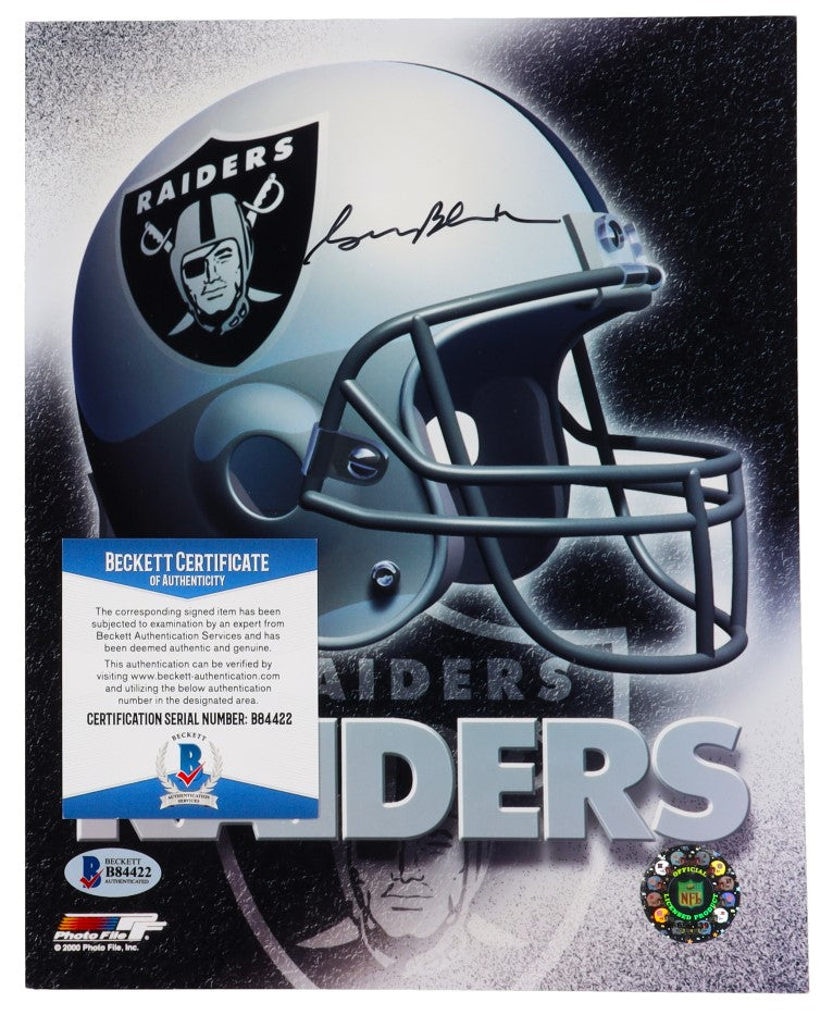 George Blanda Oakland Raiders and Hall of Famer Signed 8x10 Photo (Beckett)