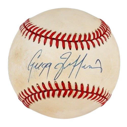 Greg Jeffries New York Mets Signed ONL Baseball with Ball Cube (Beckett)