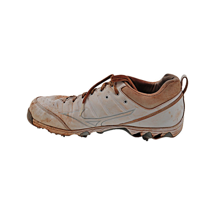 Tyler Hardman New York Yankees Autographed & Inscribed "GU 2023" Right Game Used AA Mizuno Blue Sole Cleat