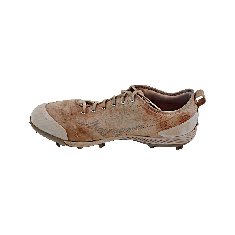Tyler Hardman New York Yankees Autographed & Inscribed "GU 2023" Right Game Used AA Mizuno Red Sole Cleat