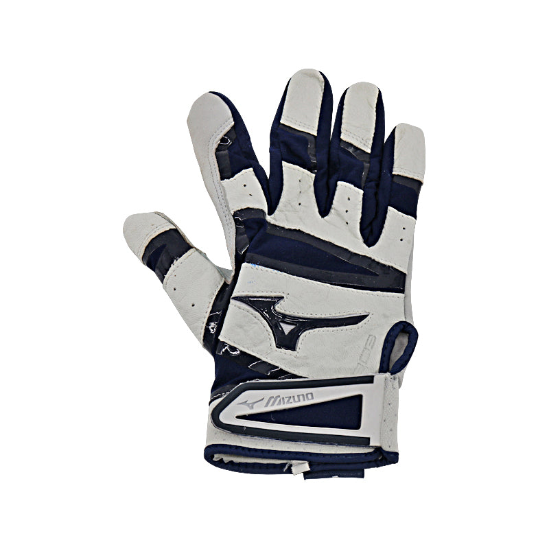 Tyler Hardman New York Yankees Autographed & Inscribed "GU 2023" Right Game Used AA Mizuno White/Blue Batting Glove