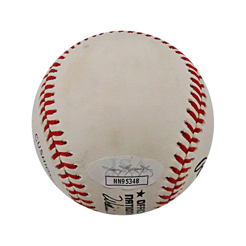 Billy Herman Chicago Cubs Brooklyn Dodgers Autographed Signed Bill White NL Baseball (JSA COA)