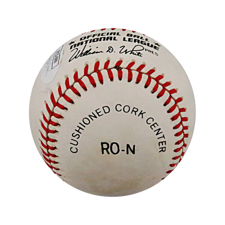 Billy Herman Chicago Cubs Brooklyn Dodgers Autographed Signed Bill White NL Baseball (JSA COA)