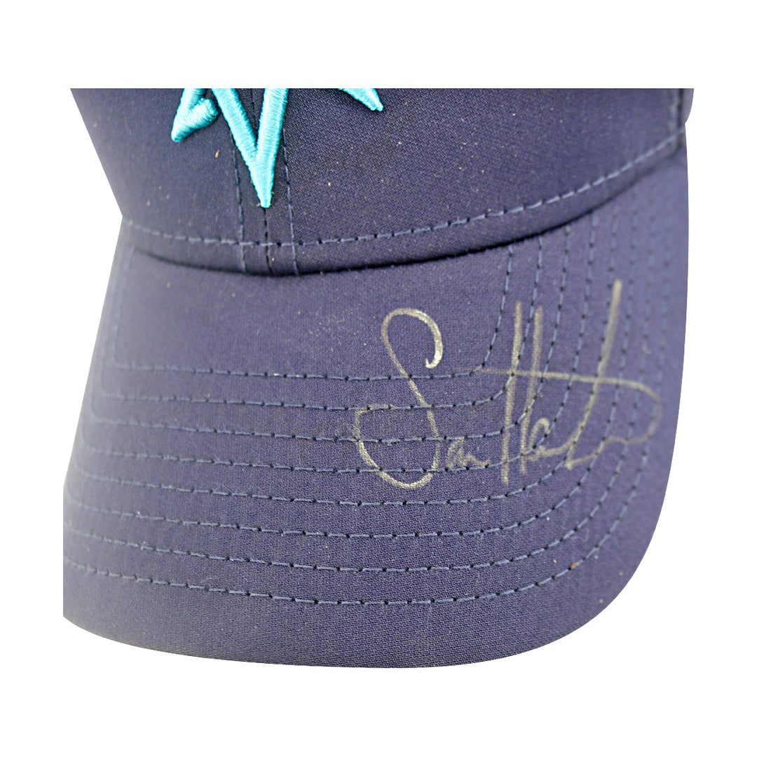 Sam Horsfield Team Majesticks Autographed Match Used New Era Blue Hat