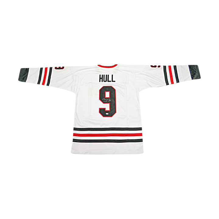 Bobby Hull Chicago Blackhawks Autographed White Custom Jersey JSA COA