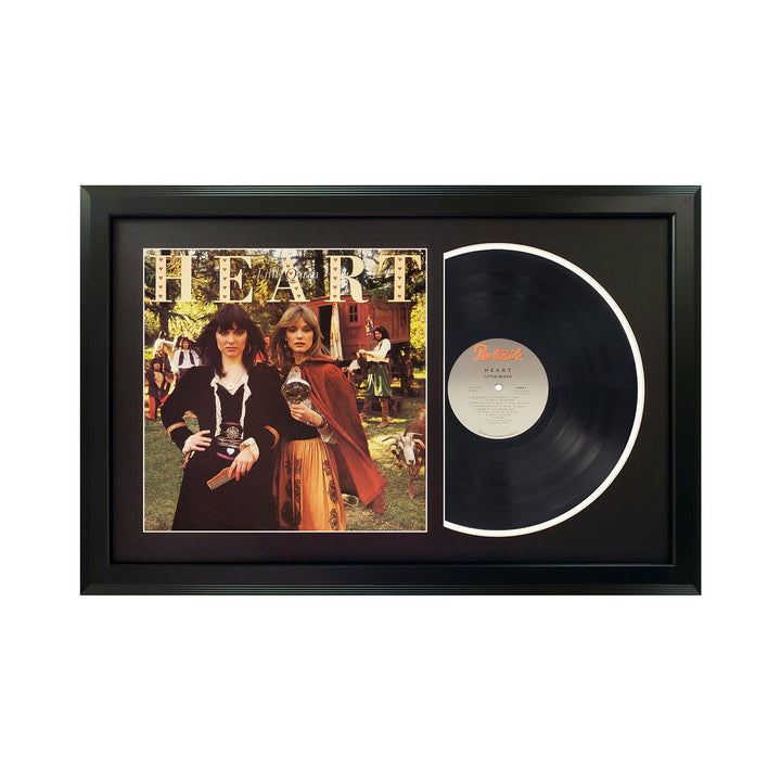 Heart Little Queen Genuine Vinyl Record & Cover Professionally Framed Display with a Black Mat