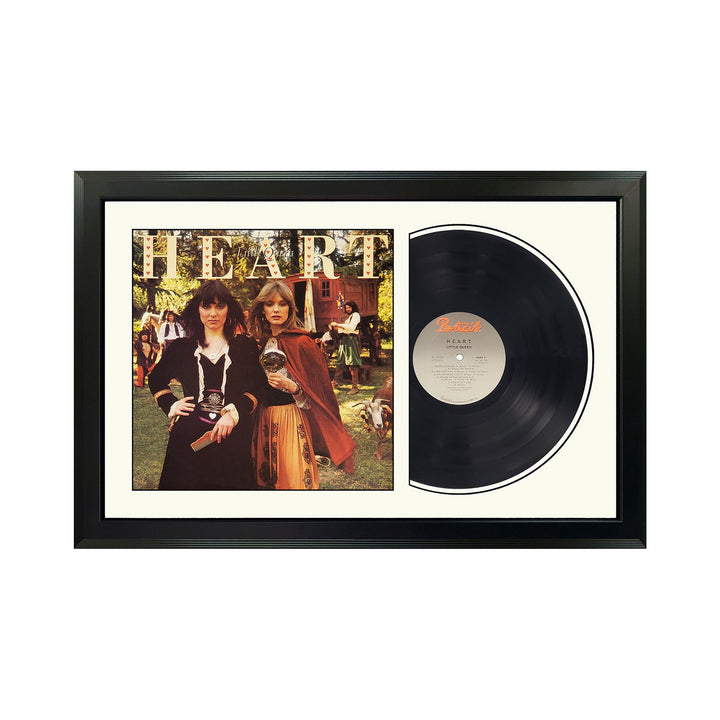 Heart Little Queen Genuine Vinyl Record & Cover Professionally Framed Display with a White Mat