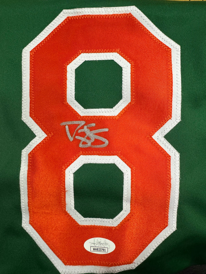 Darryl Strawberry Signed New York St. Patricks Day Jersey Silver Ink  (JSA)