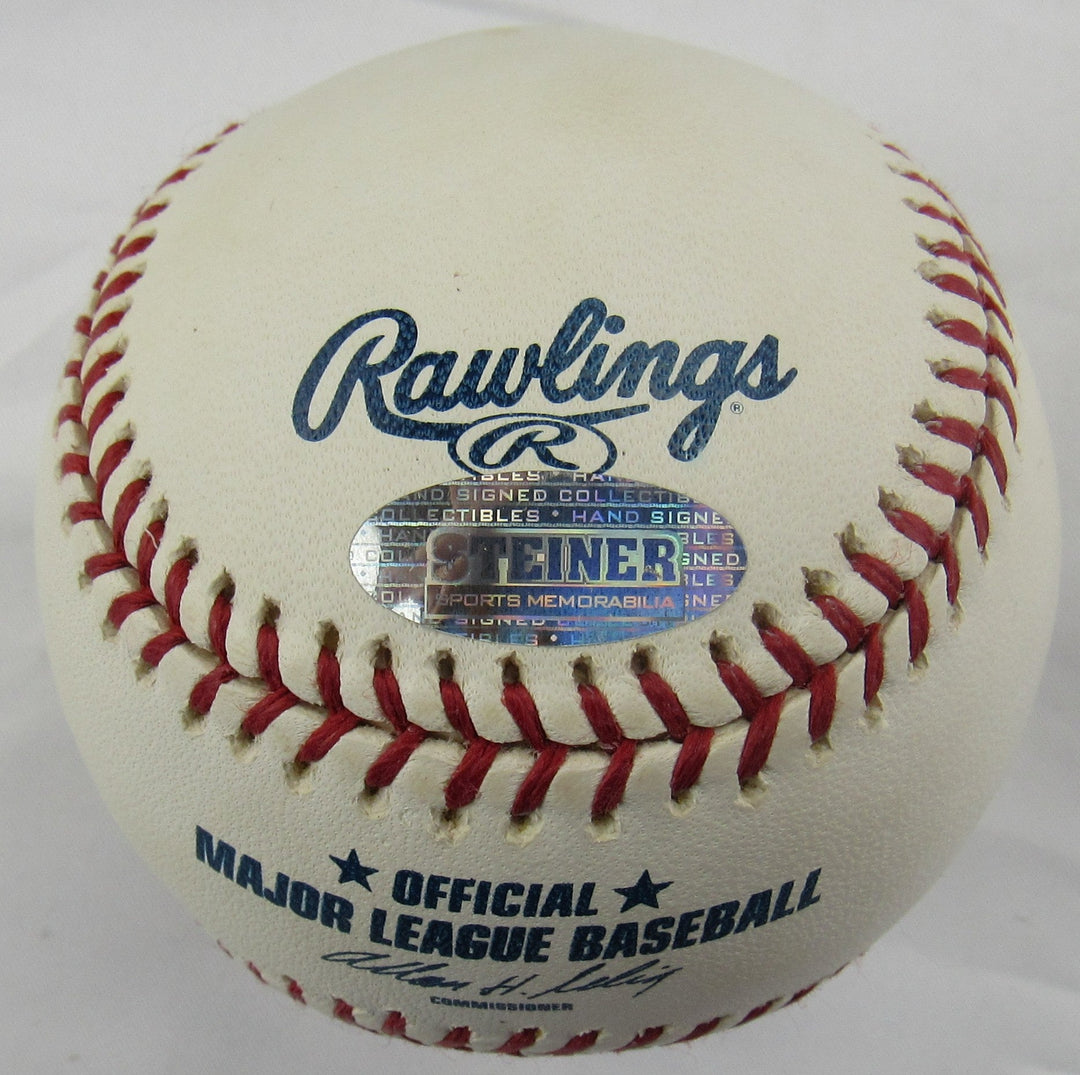 Frank Robinson Signed wMVP Inscription Auto Rawlings Baseball Steiner Hologram