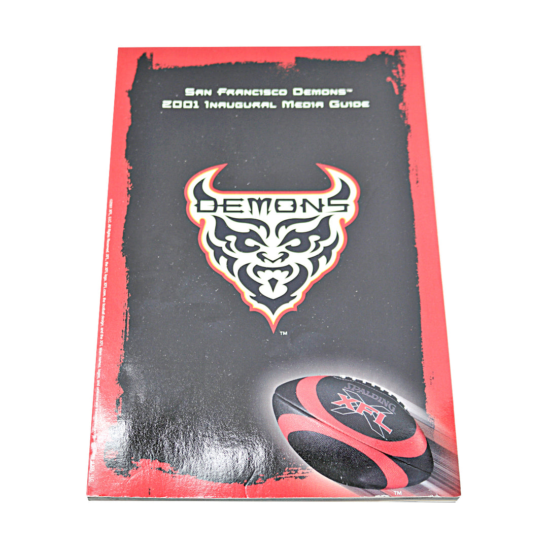 Set of 7 2001 Inaugural XFL Media Guides