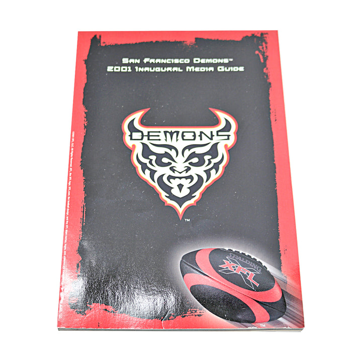 Set of 7 2001 Inaugural XFL Media Guides