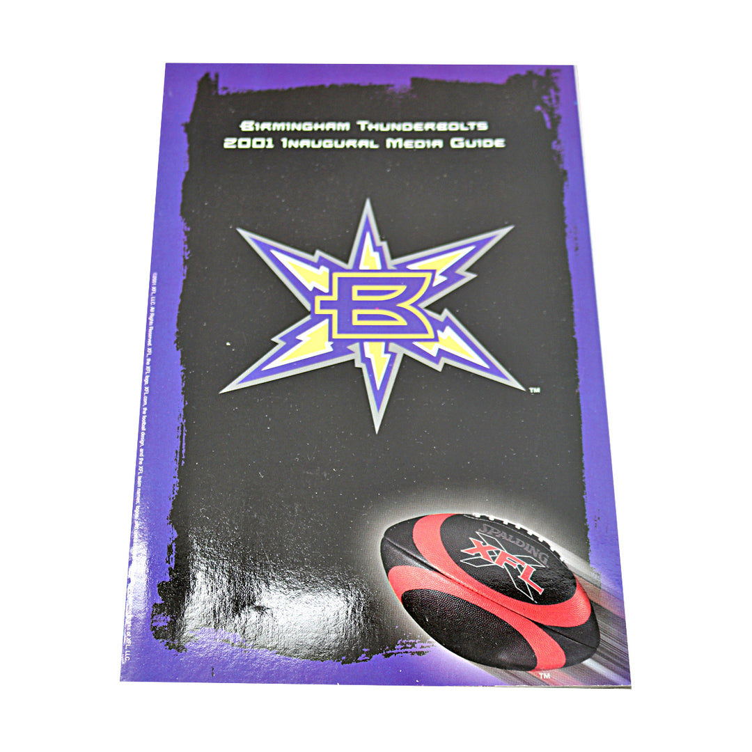 Set of 7 2001 Inaugural XFL Media Guides